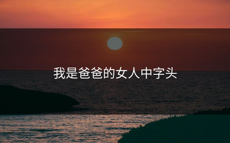 我是爸爸的女人中字头  第1张