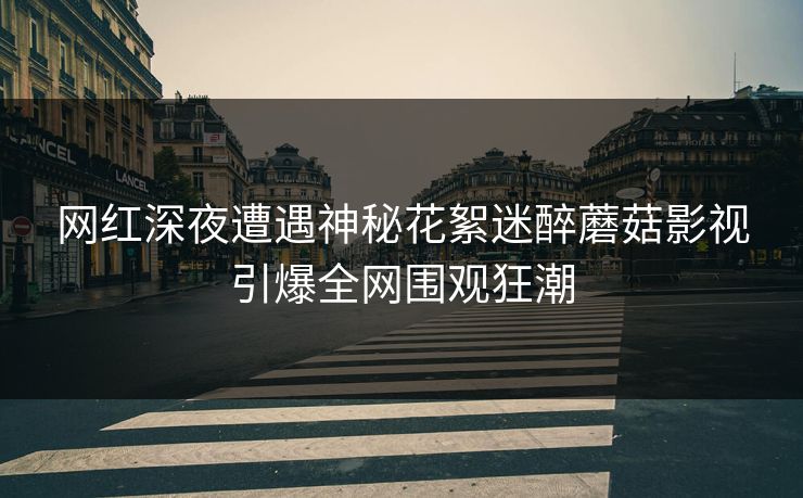 网红深夜遭遇神秘花絮迷醉蘑菇影视引爆全网围观狂潮